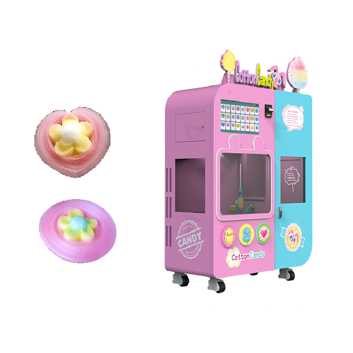 commercial robot cotton candy vending machine